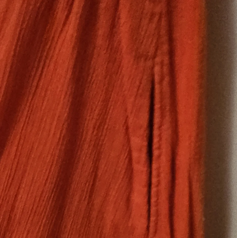 Maeve Anthropologie Red Smocked Waist Cotton Midi Dress Sz 6 Boho Cottagecore - Picture 9 of 9